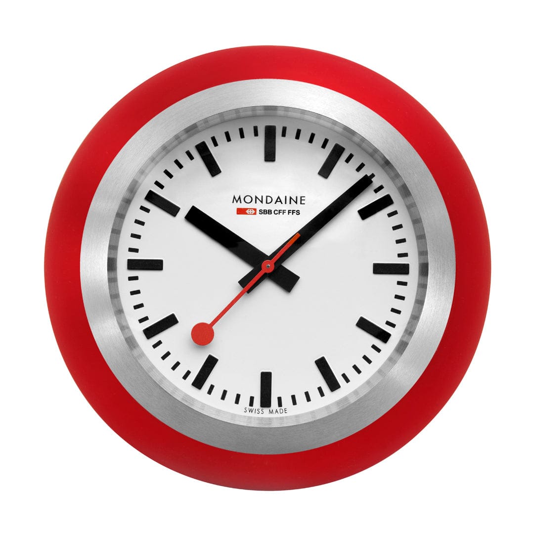 Globe Clock, 60 mm, Red